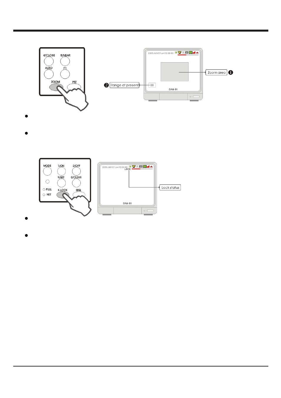 Jpeg2000 stand alone dvr user guide, 6 zoom view, 7 key lock | Hitachi JPEG2000 User Manual | Page 19 / 80