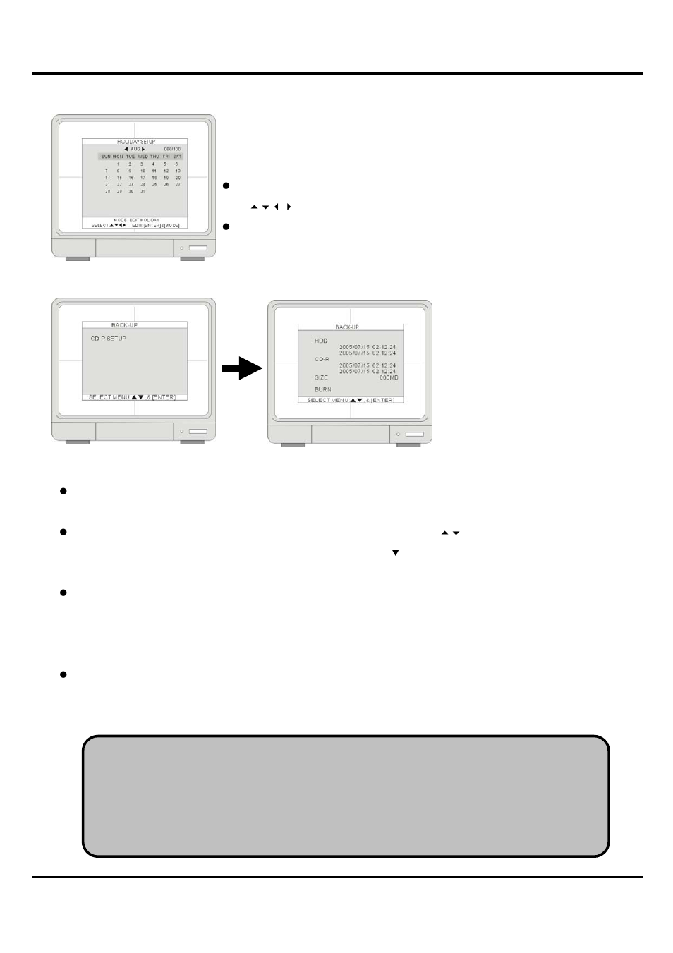 Jpeg2000 stand alone dvr user guide, 5 back-up | Hitachi JPEG2000 User Manual | Page 37 / 80