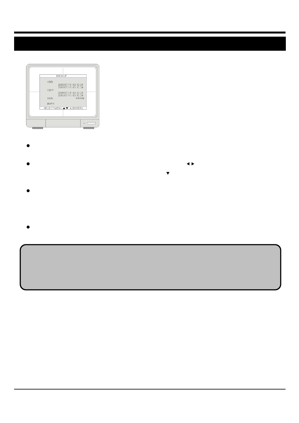 Jpeg2000 stand alone dvr user guide, Chap.5 cd-r back-up, 1 data backup | Hitachi JPEG2000 User Manual | Page 43 / 80