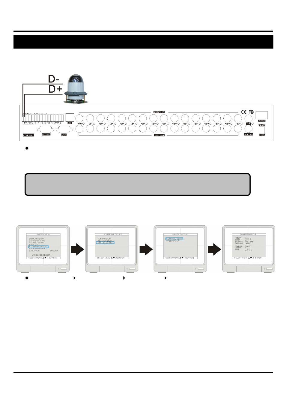 Jpeg2000 stand alone dvr user guide, Chap.6 ptz camera control, 1 ptz camera installation | Hitachi JPEG2000 User Manual | Page 47 / 80