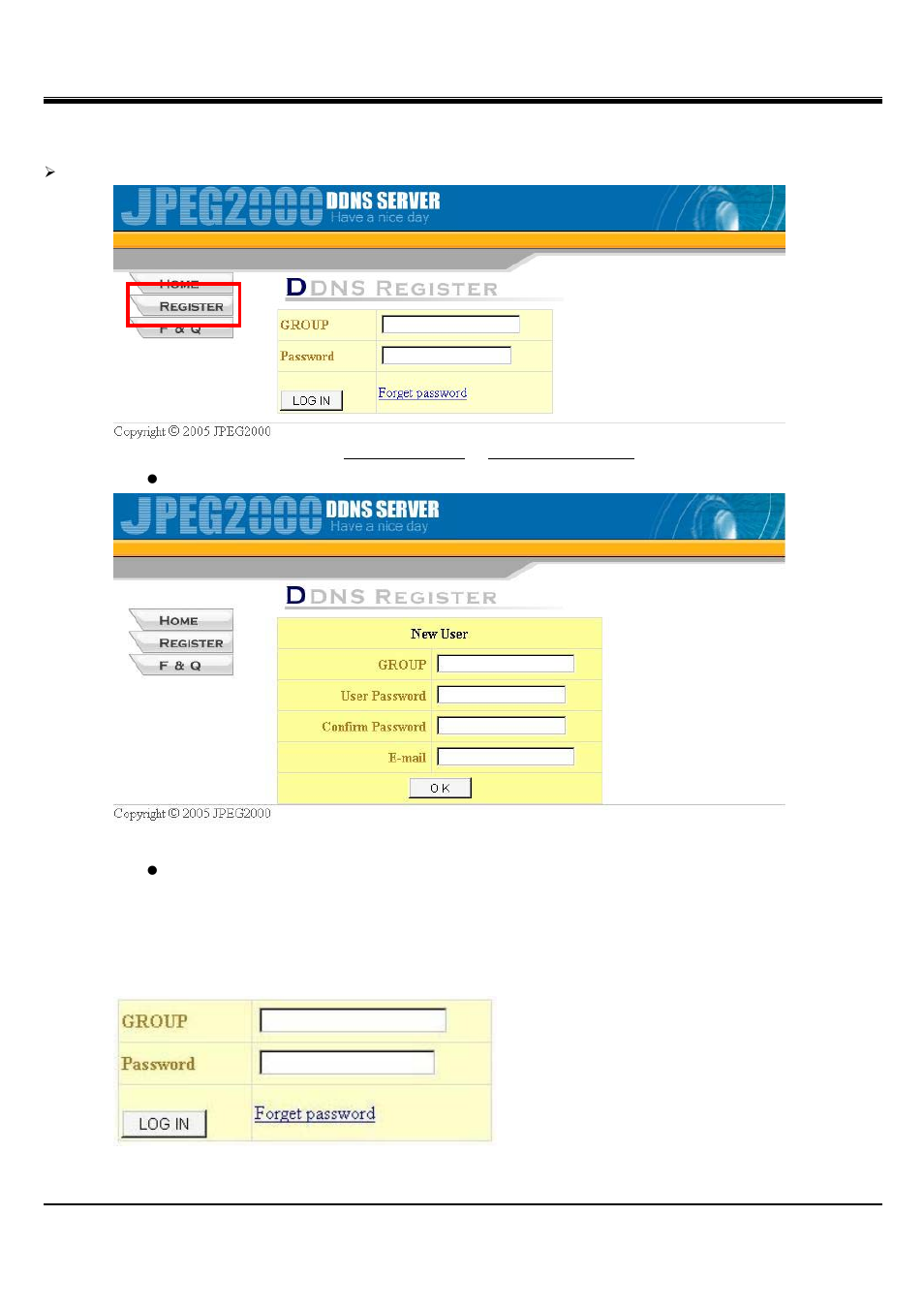 Jpeg2000 stand alone dvr user guide, 5 ddns setup and operation | Hitachi JPEG2000 User Manual | Page 62 / 80