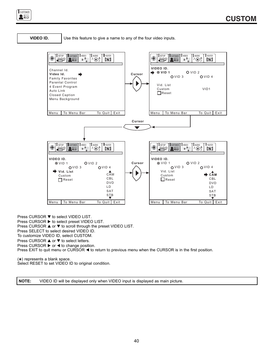 Custom | Hitachi 43GX10B User Manual | Page 40 / 60