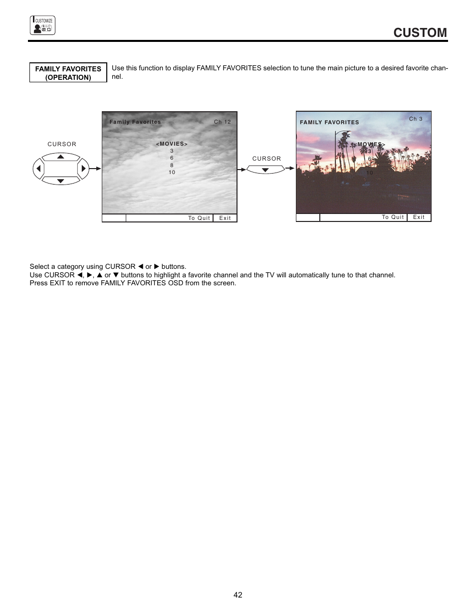 Custom | Hitachi 43GX10B User Manual | Page 42 / 60