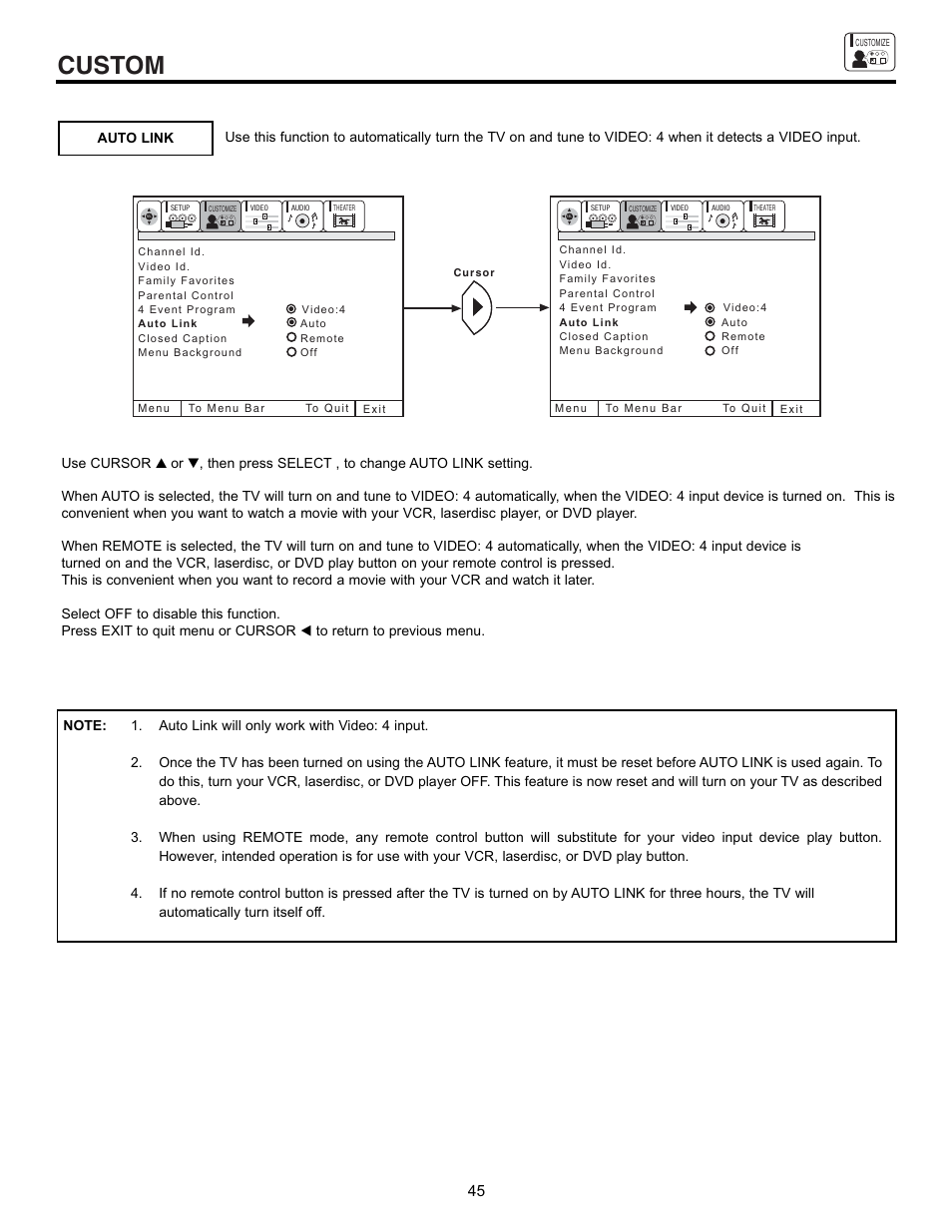 Custom | Hitachi 43GX10B User Manual | Page 45 / 60