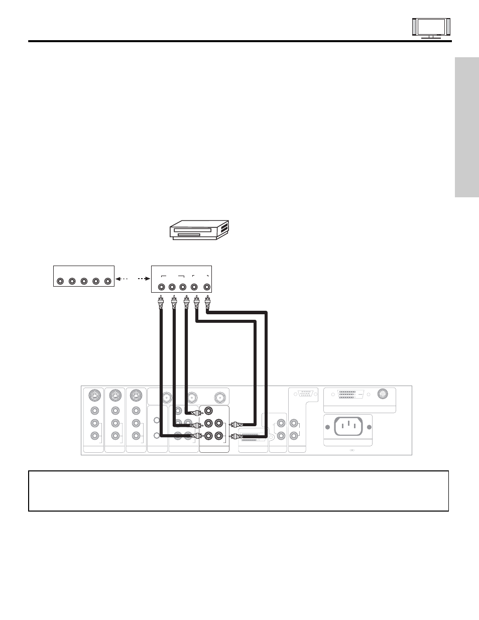 Connecting external video sources, First time use | Hitachi 42HDT55 User Manual | Page 17 / 88