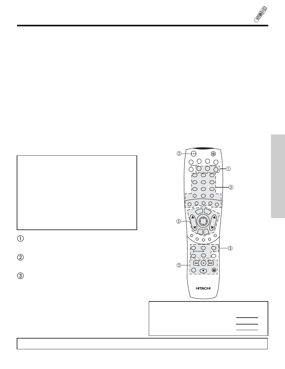 The remote control, My audio equipment code is, Cd pvr amp/rcvr | Hitachi 42HDT55 User Manual | Page 39 / 88