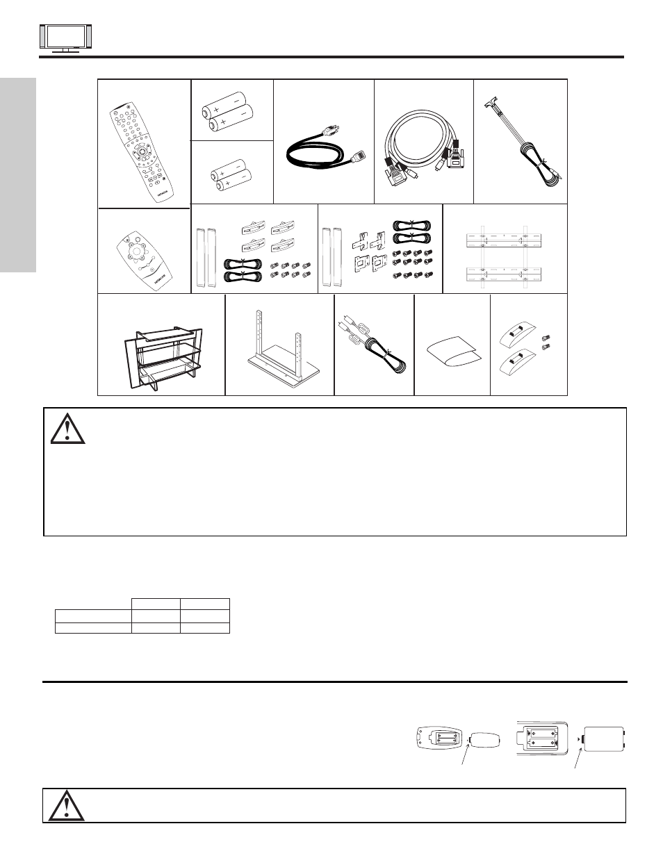 Accessories, First time use, Power tv vcr cbl dvd | Hitachi 42HDT55 User Manual | Page 4 / 88