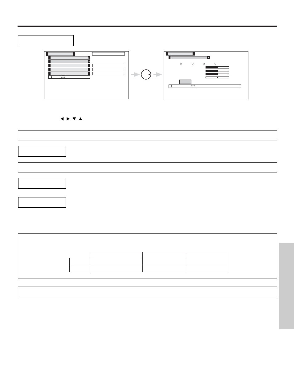 Video, On-screen displa y | Hitachi 42HDT55 User Manual | Page 47 / 88