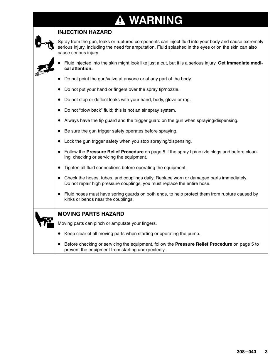 Warning | Hitachi SERIES F User Manual | Page 3 / 12