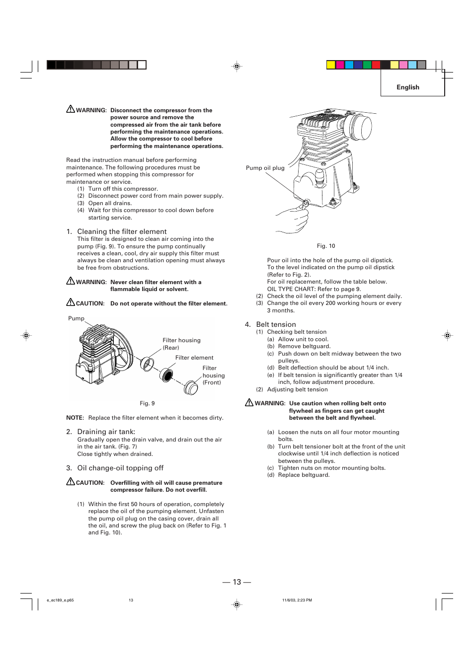 Hitachi EC 189 User Manual | Page 13 / 40