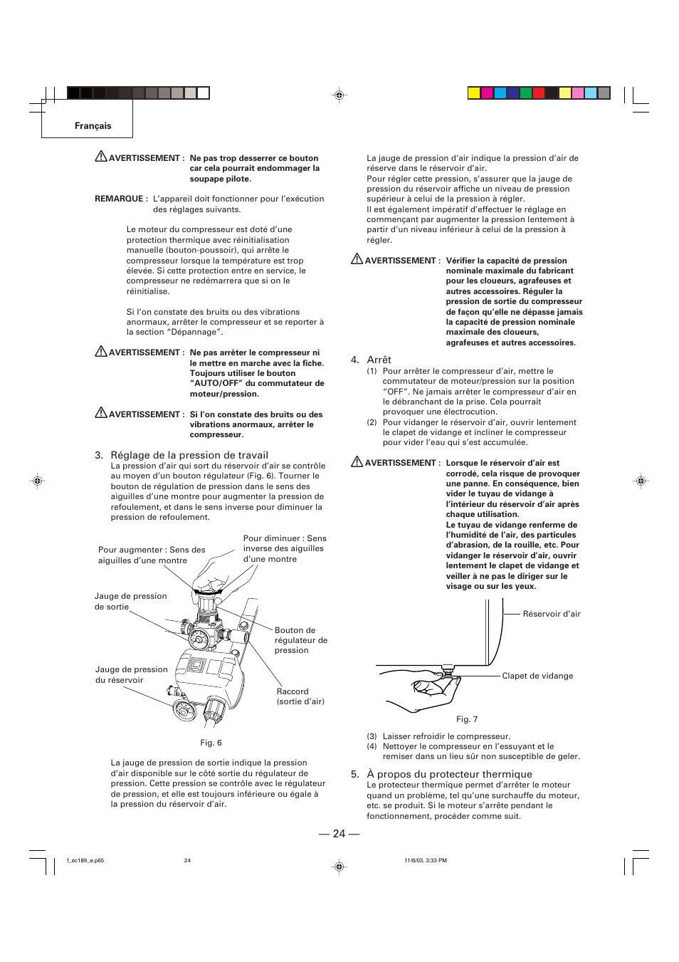 Hitachi EC 189 User Manual | Page 24 / 40