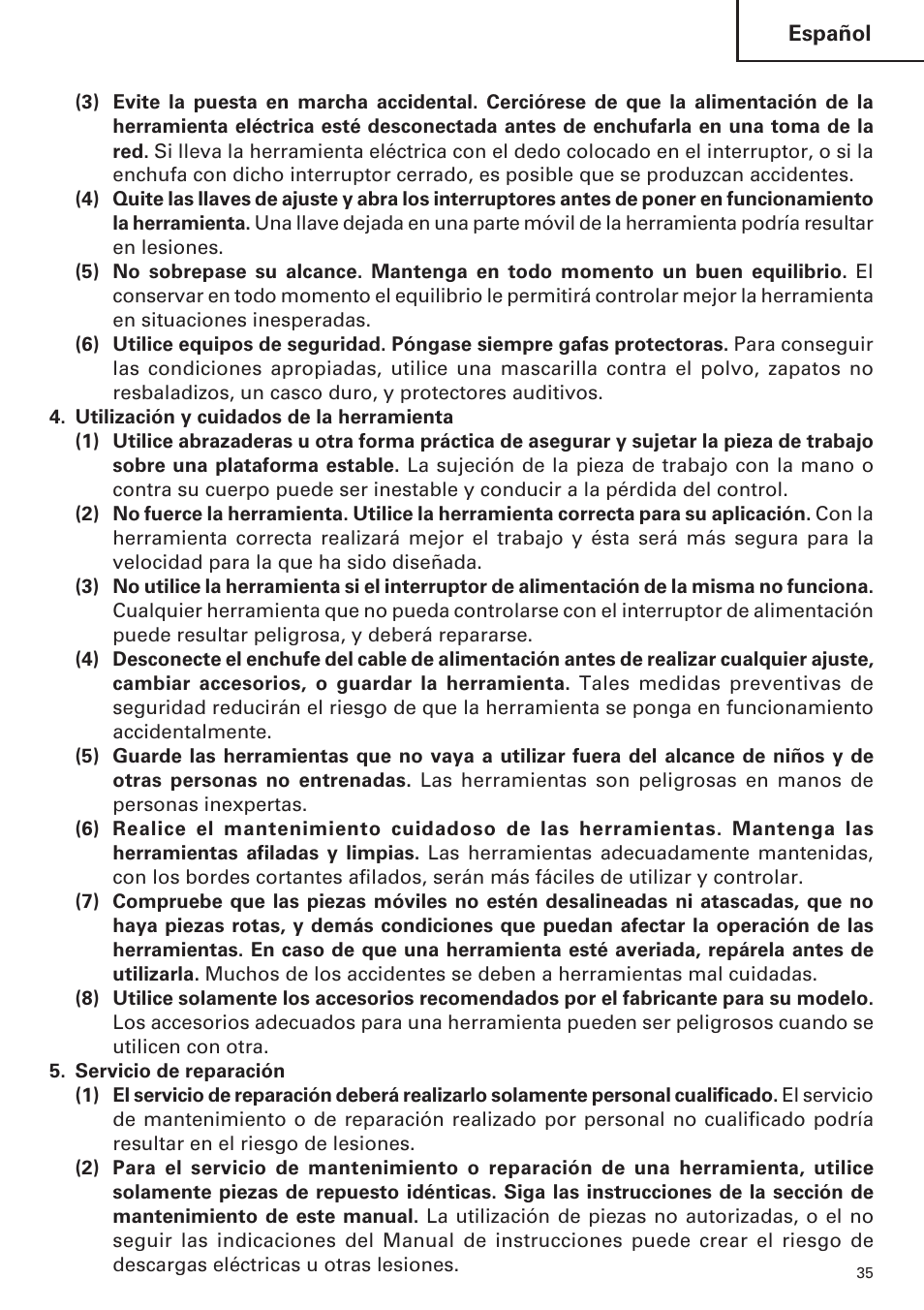 Hitachi H 45MR User Manual | Page 35 / 52