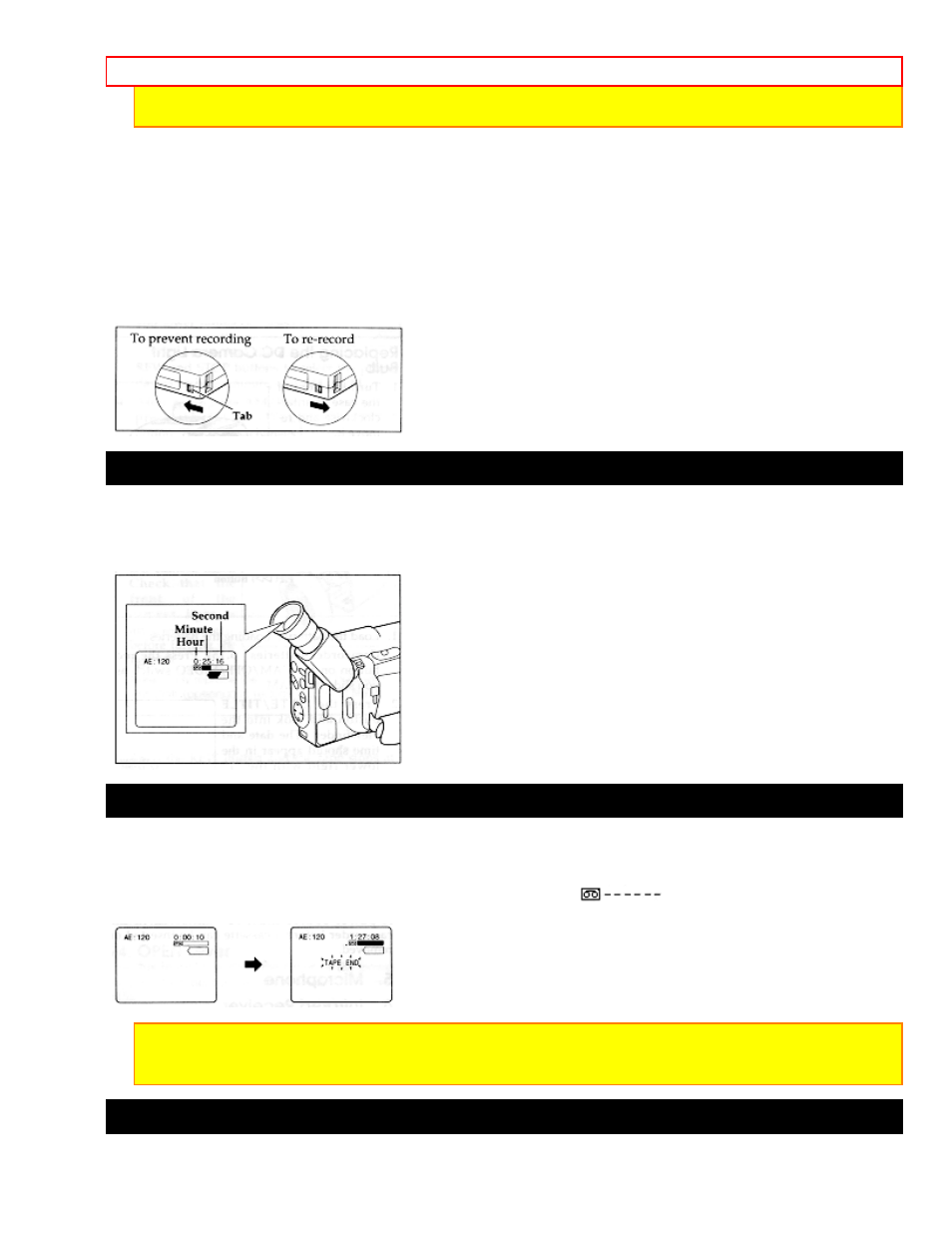 Removing a cassette, Protecting recorded material, Using the linear time counter | Remaining tape, Setting the date and time | Hitachi VM-E220A User Manual | Page 18 / 48