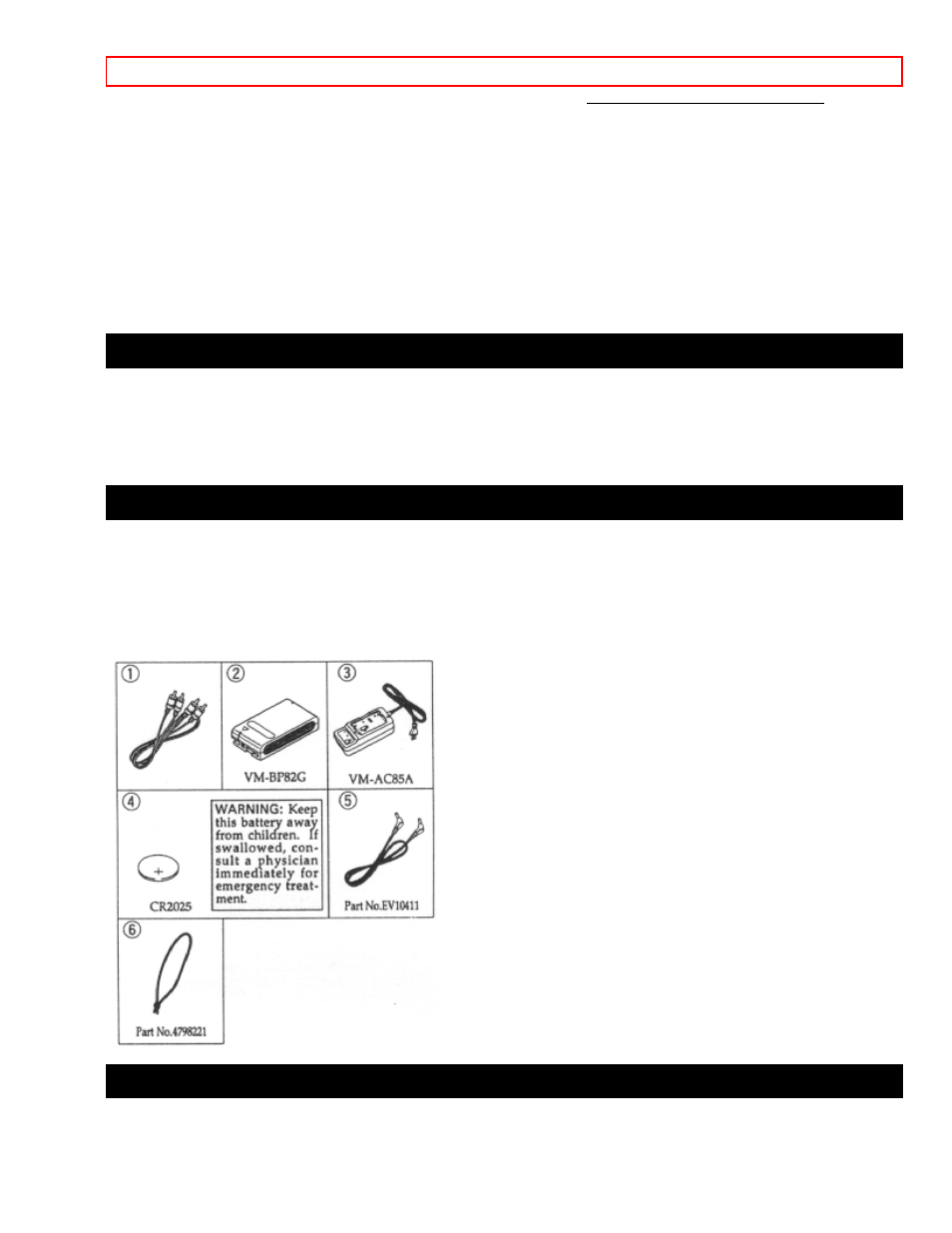 Features, Components and accessories, Optional rf adapter | Hitachi VM-E220A User Manual | Page 8 / 48