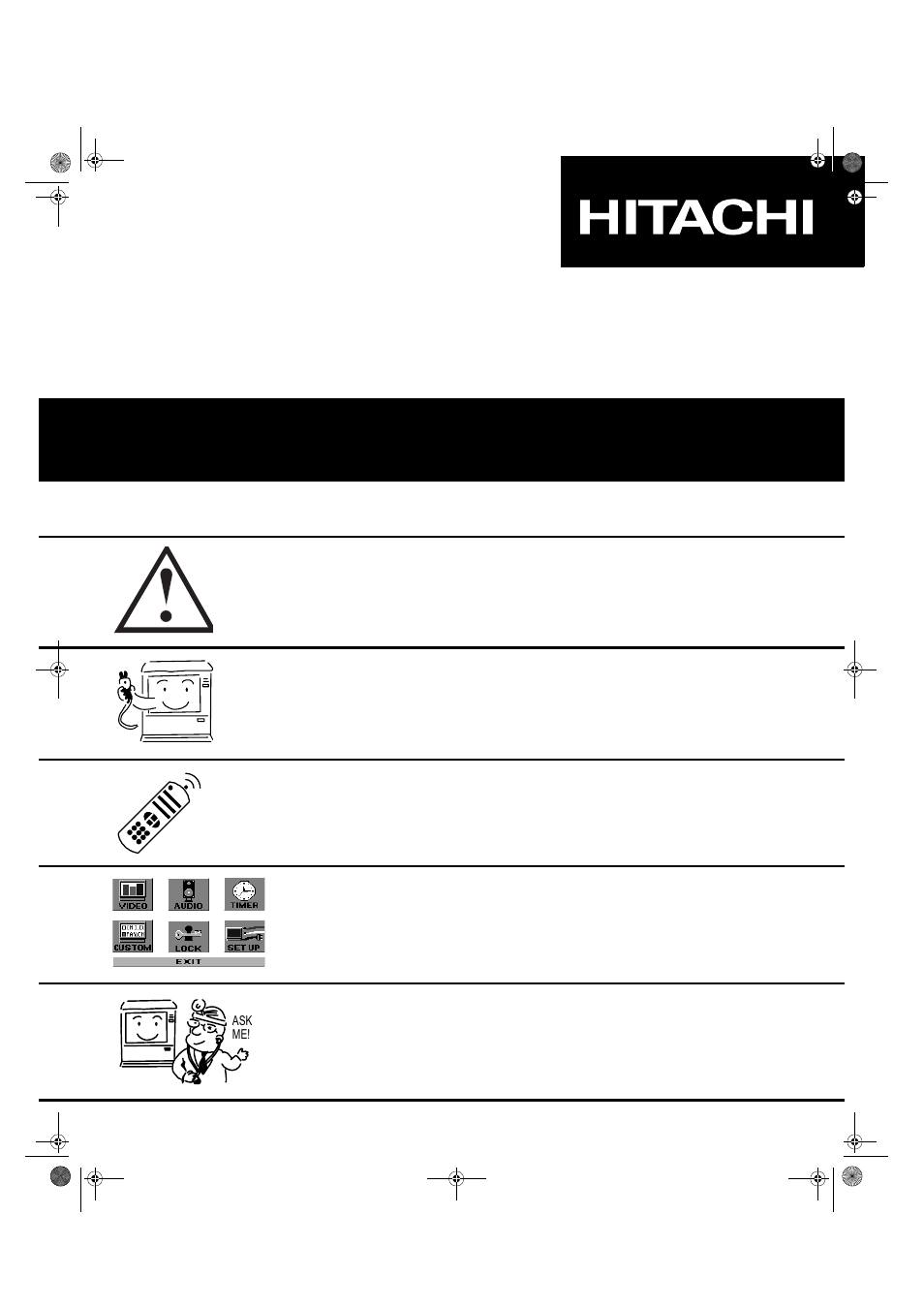 Hitachi 27UX01B User Manual | 32 pages