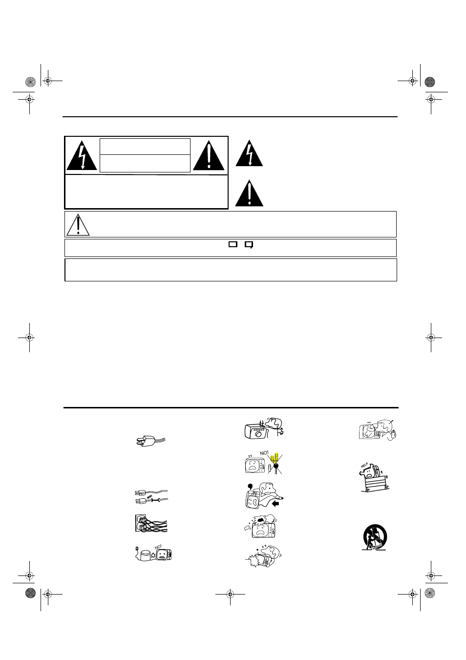 Important safeguards, Important, Caution | Mpor tan t | Hitachi 27UX01B User Manual | Page 2 / 32
