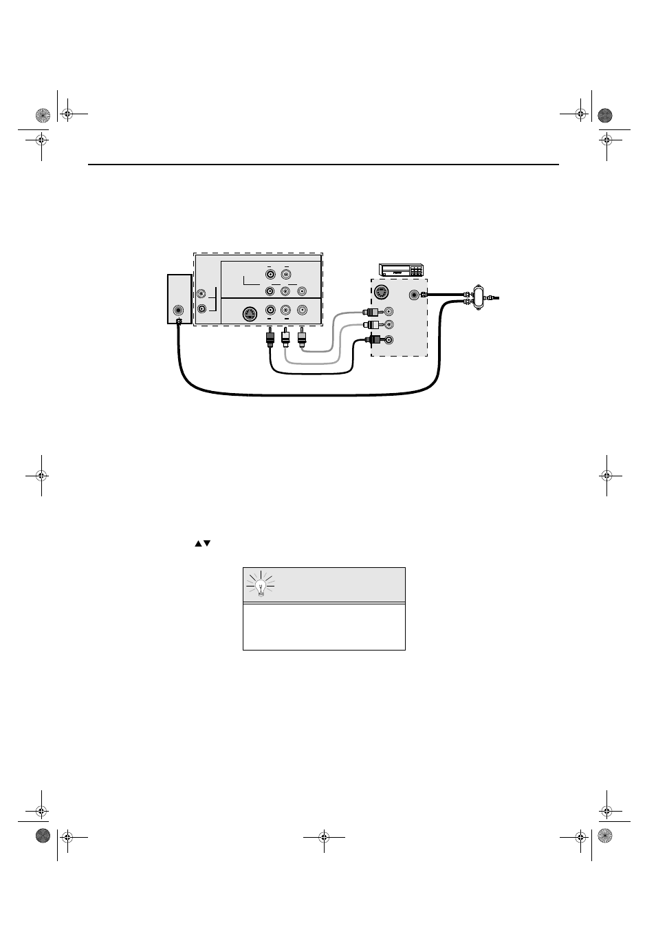 Picture in picture (pip) operation, With a vcr - no cable box, Procedure | Hitachi 27UX01B User Manual | Page 9 / 32