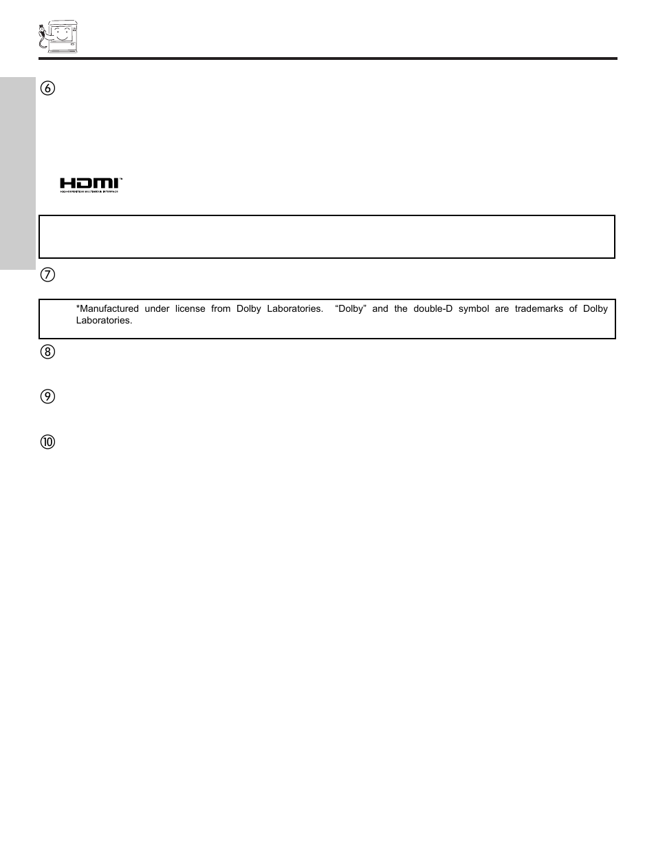 Rear panel jacks, First time use | Hitachi 51S715 User Manual | Page 10 / 84