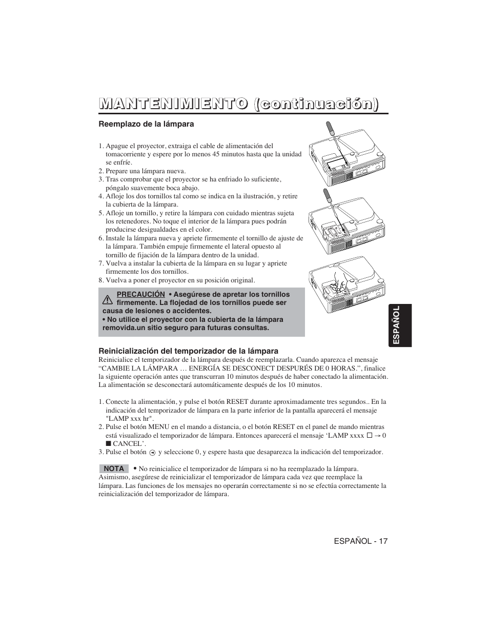 Hitachi CP-S225W User Manual | Page 114 / 205