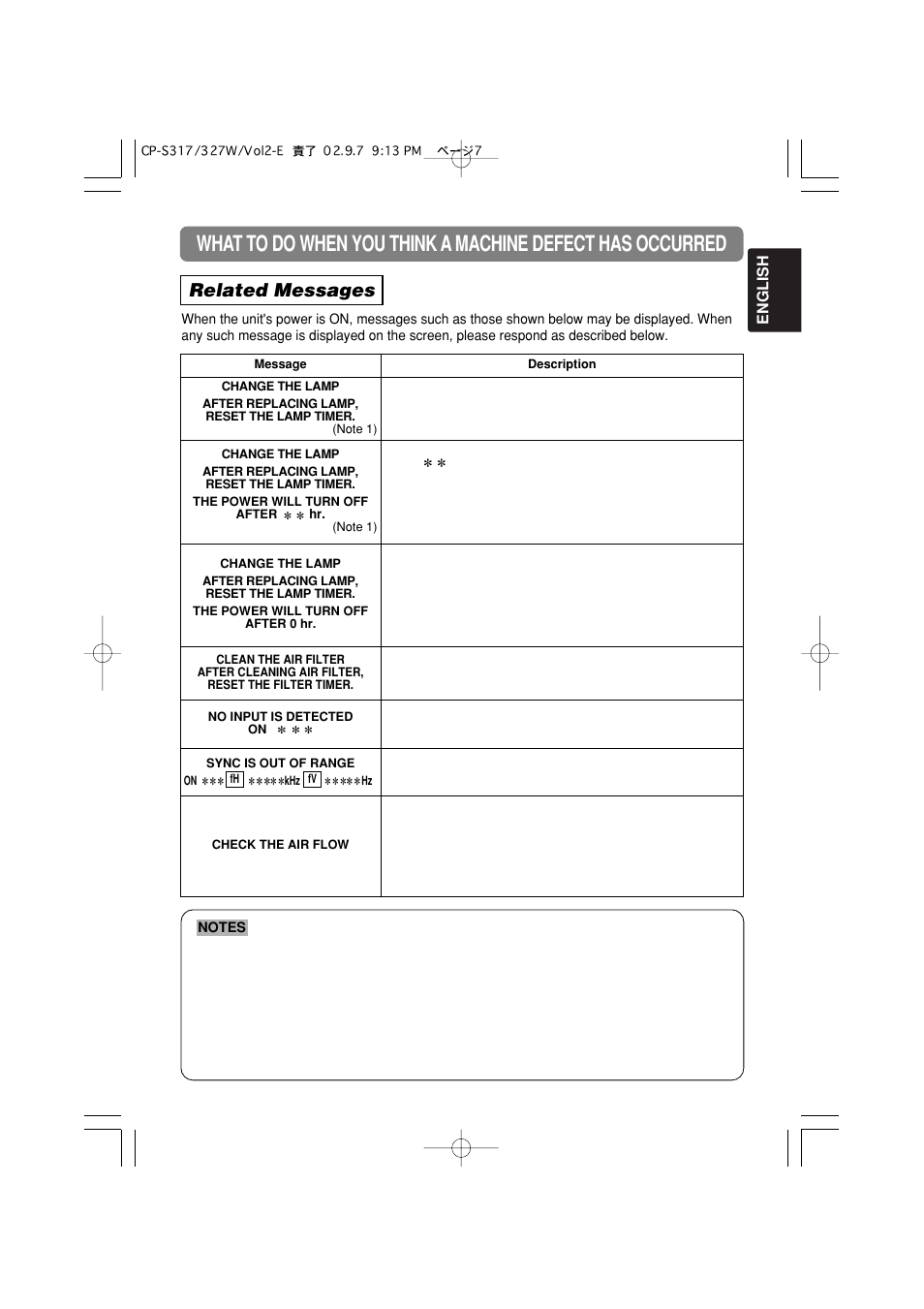 Related messages | Hitachi CP-X327W User Manual | Page 39 / 44