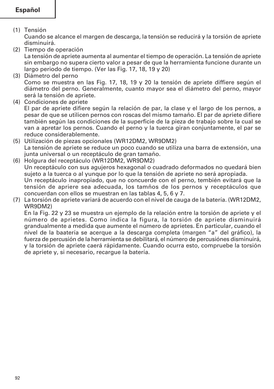 Hitachi WR9DM2 User Manual | Page 92 / 108