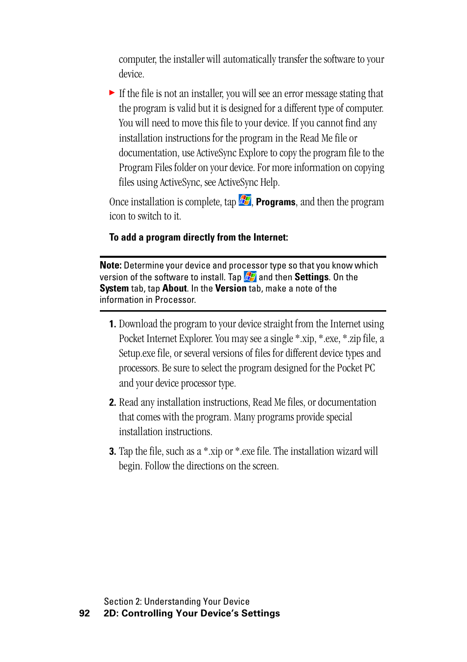 And then the program icon to switch to it | Hitachi SH-G1000 User Manual | Page 100 / 264