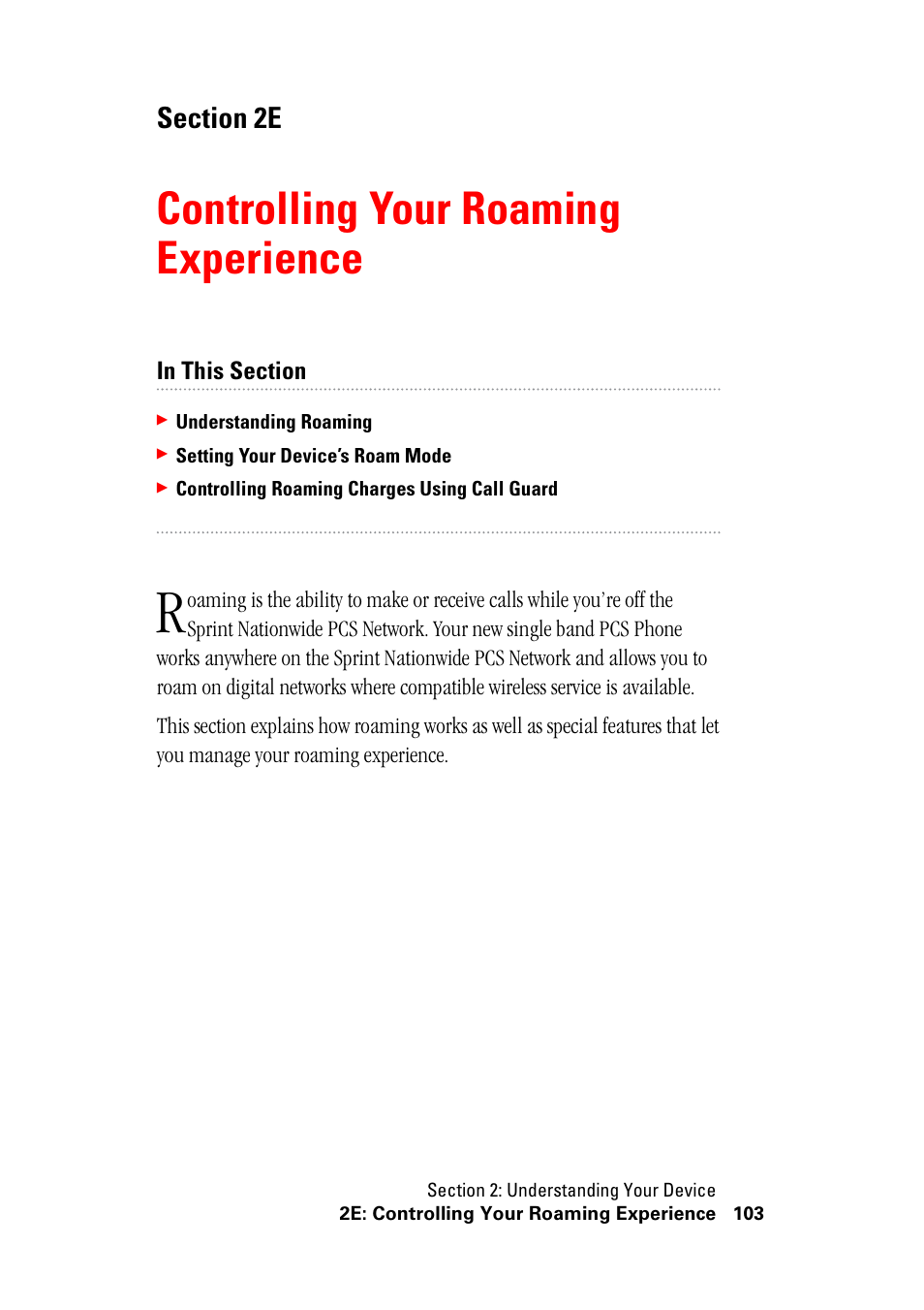 Controlling your roaming experience, 2e. controlling your roaming experience | Hitachi SH-G1000 User Manual | Page 111 / 264