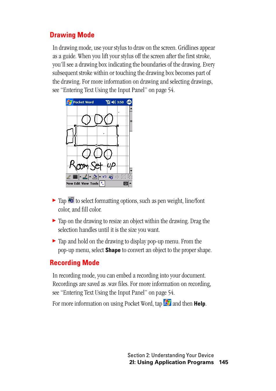 Drawing mode recording mode, Drawing mode, Recording mode | Hitachi SH-G1000 User Manual | Page 153 / 264