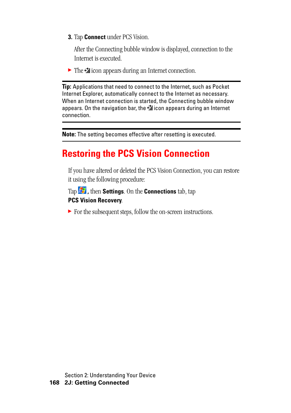 Restoring the pcs vision connection | Hitachi SH-G1000 User Manual | Page 176 / 264