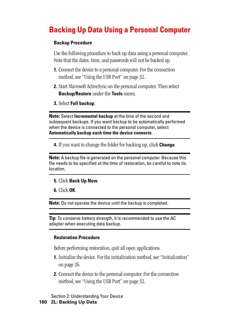 Backing up data using a personal computer | Hitachi SH-G1000 User Manual | Page 188 / 264