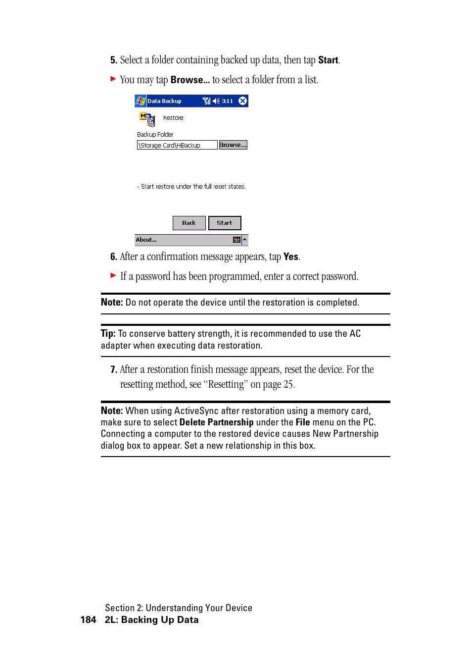 You may tap, After a confirmation message appears, tap | Hitachi SH-G1000 User Manual | Page 192 / 264