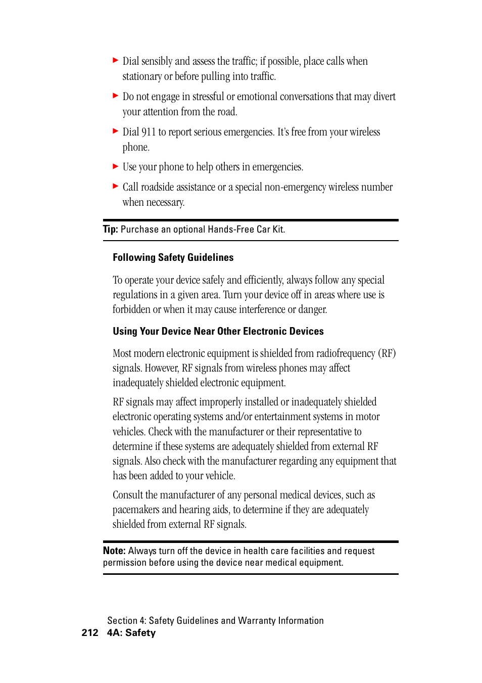 Use your phone to help others in emergencies | Hitachi SH-G1000 User Manual | Page 220 / 264