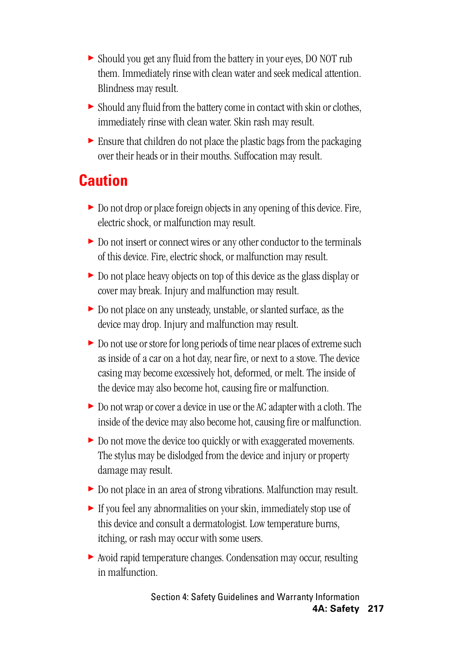 Caution | Hitachi SH-G1000 User Manual | Page 225 / 264