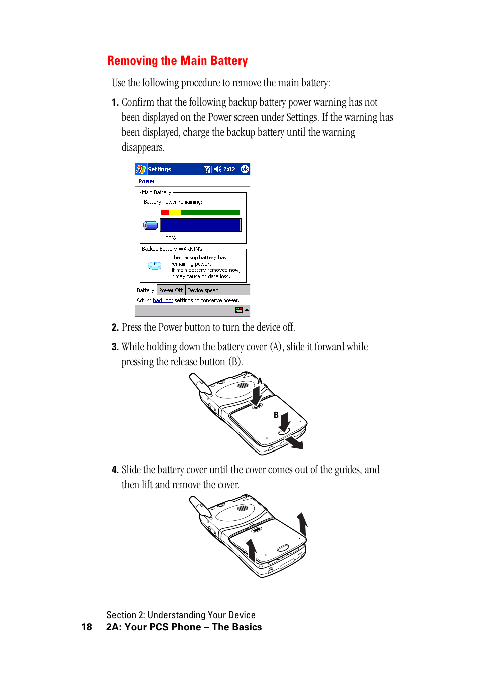 Removing the main battery | Hitachi SH-G1000 User Manual | Page 26 / 264