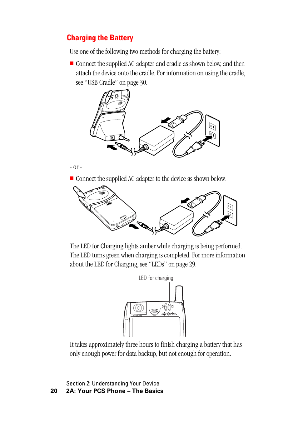 Charging the battery | Hitachi SH-G1000 User Manual | Page 28 / 264