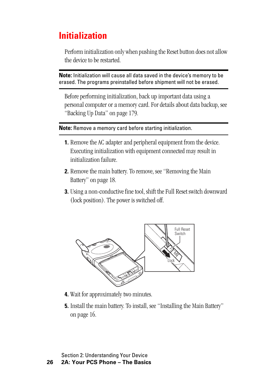 Initialization, Wait for approximately two minutes | Hitachi SH-G1000 User Manual | Page 34 / 264