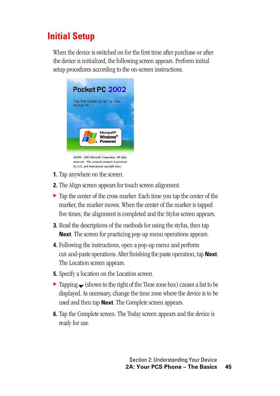 Initial setup | Hitachi SH-G1000 User Manual | Page 53 / 264
