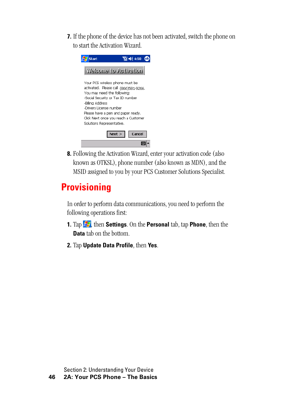 Provisioning | Hitachi SH-G1000 User Manual | Page 54 / 264