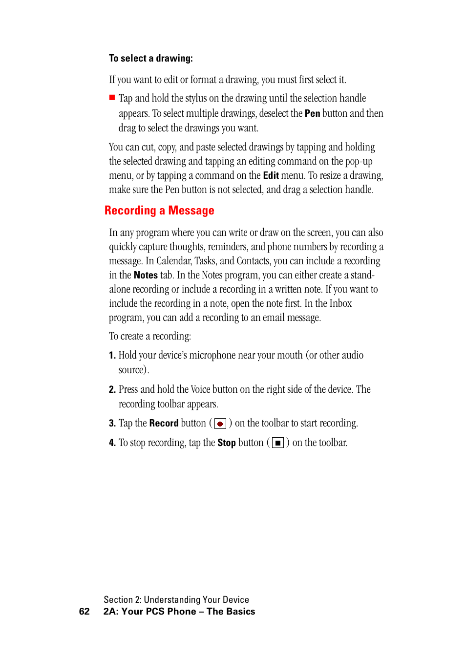 Recording a message | Hitachi SH-G1000 User Manual | Page 70 / 264