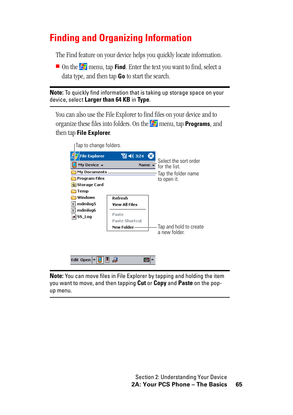 Finding and organizing information, Finding and organizing, Information | Hitachi SH-G1000 User Manual | Page 73 / 264