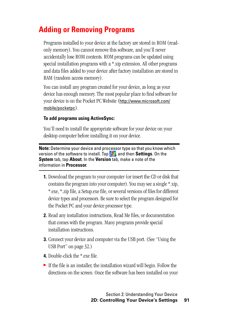 Adding or removing programs | Hitachi SH-G1000 User Manual | Page 99 / 264