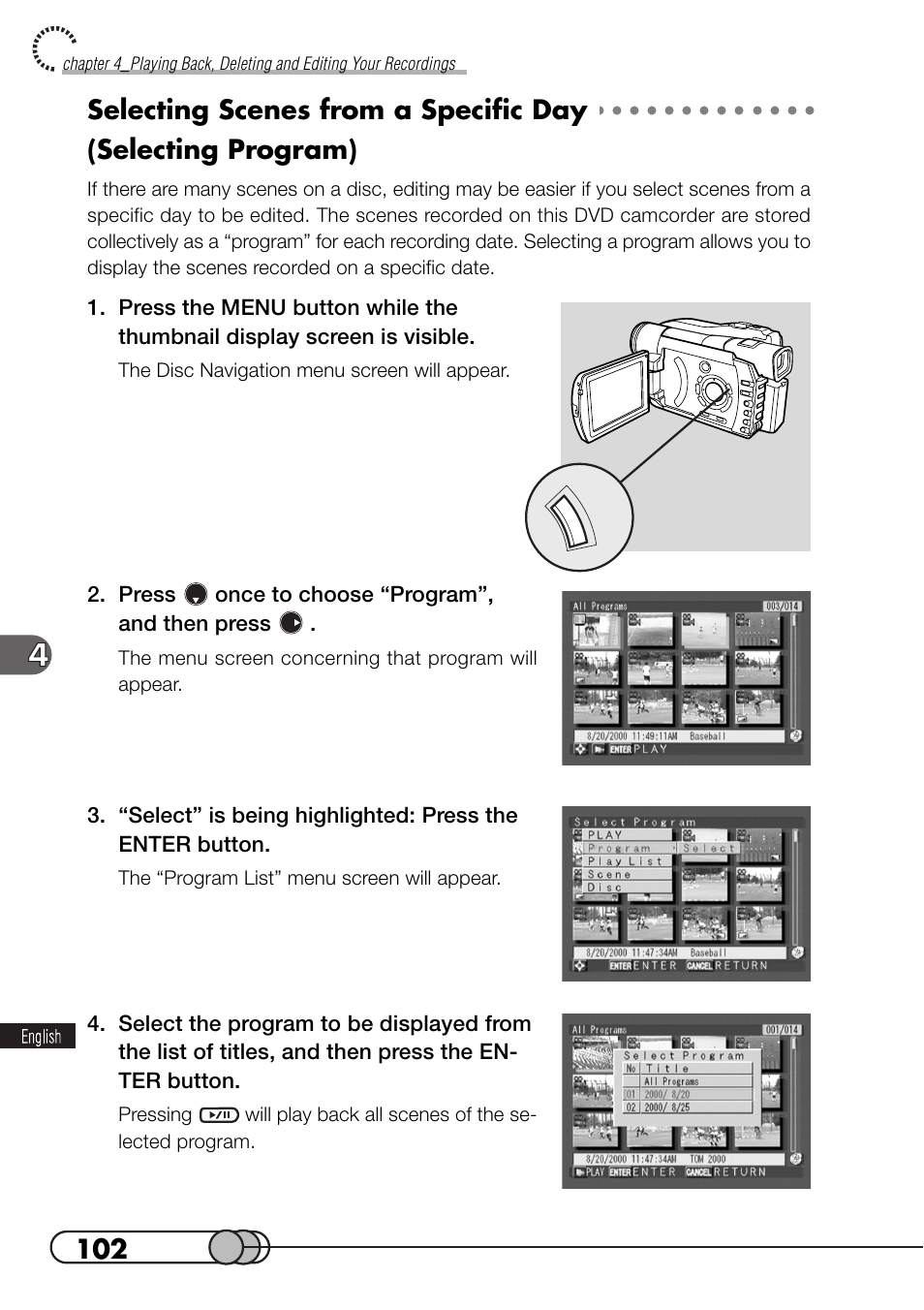 Hitachi DZMV100A User Manual | Page 102 / 170