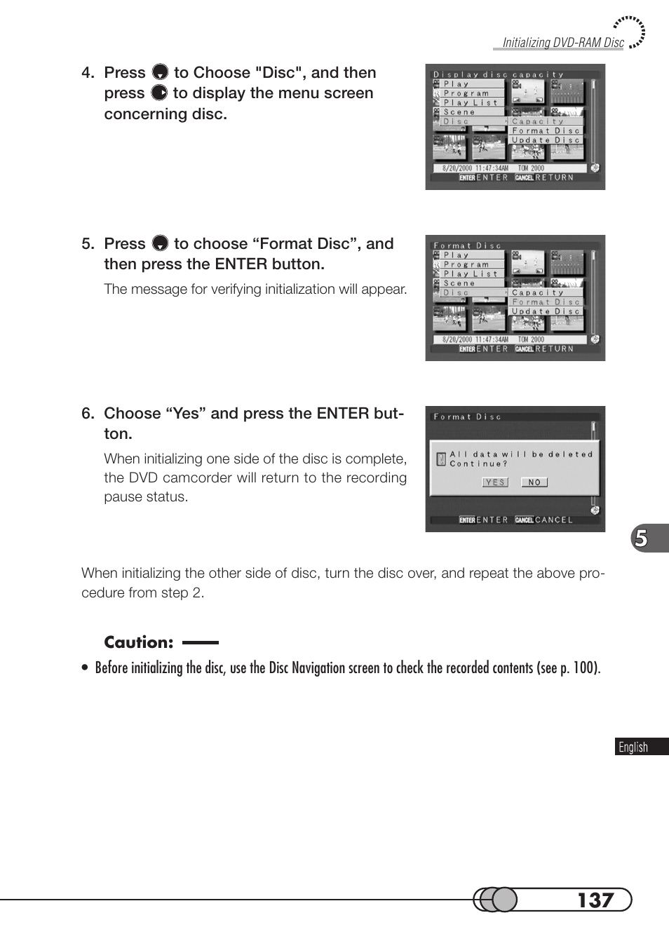 Hitachi DZMV100A User Manual | Page 137 / 170