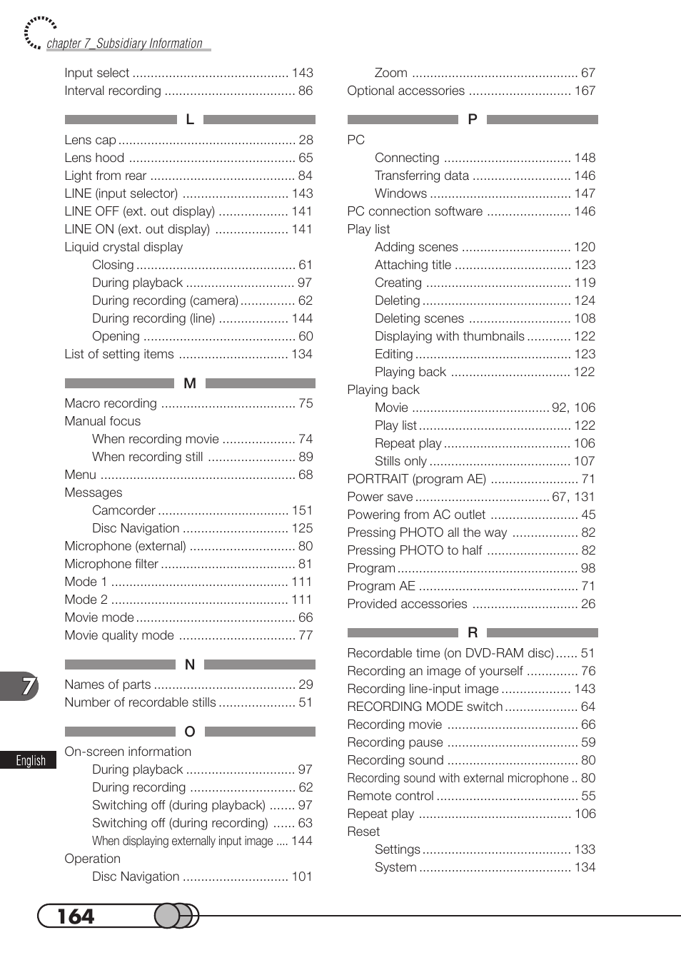 Hitachi DZMV100A User Manual | Page 164 / 170