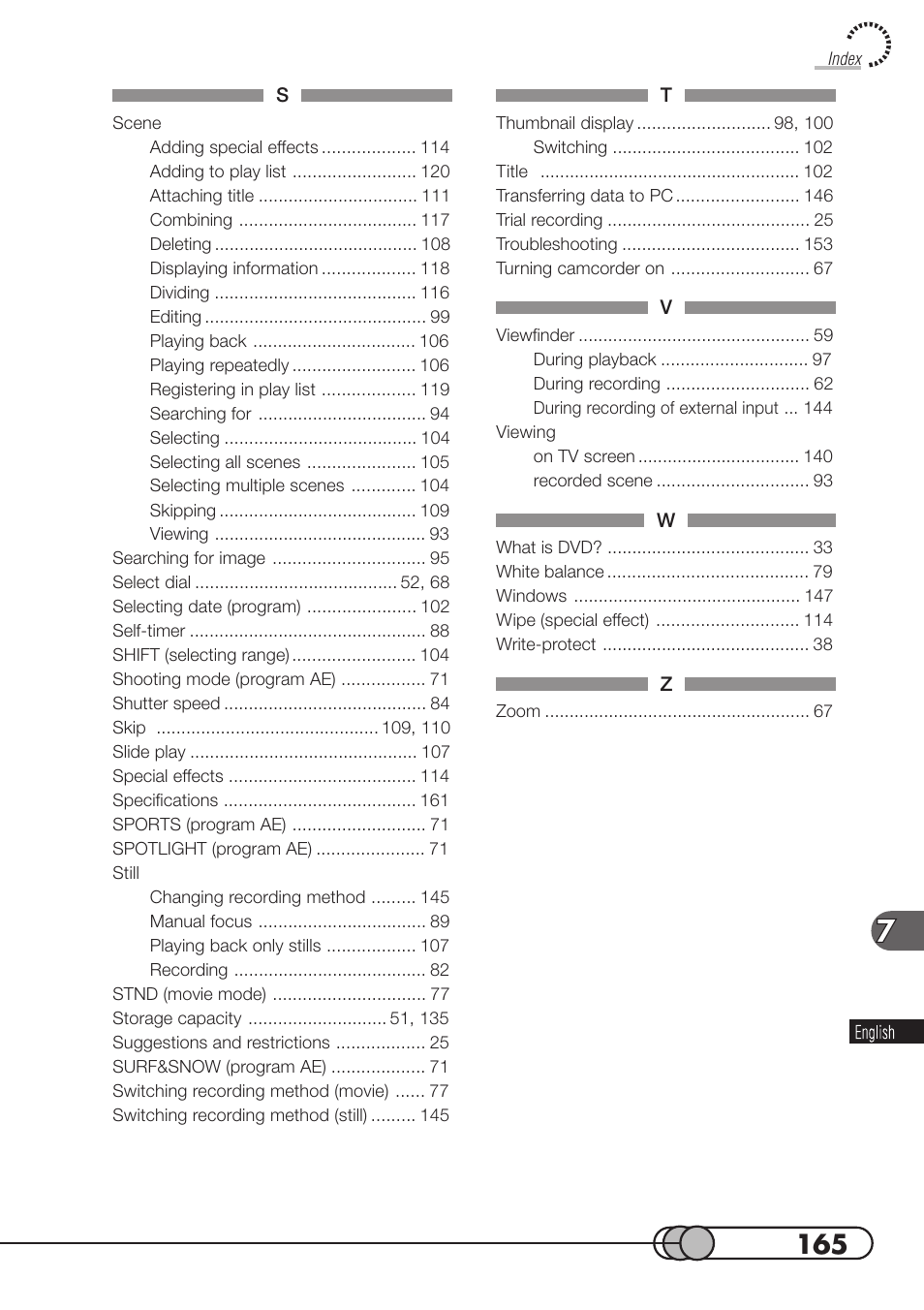 Hitachi DZMV100A User Manual | Page 165 / 170