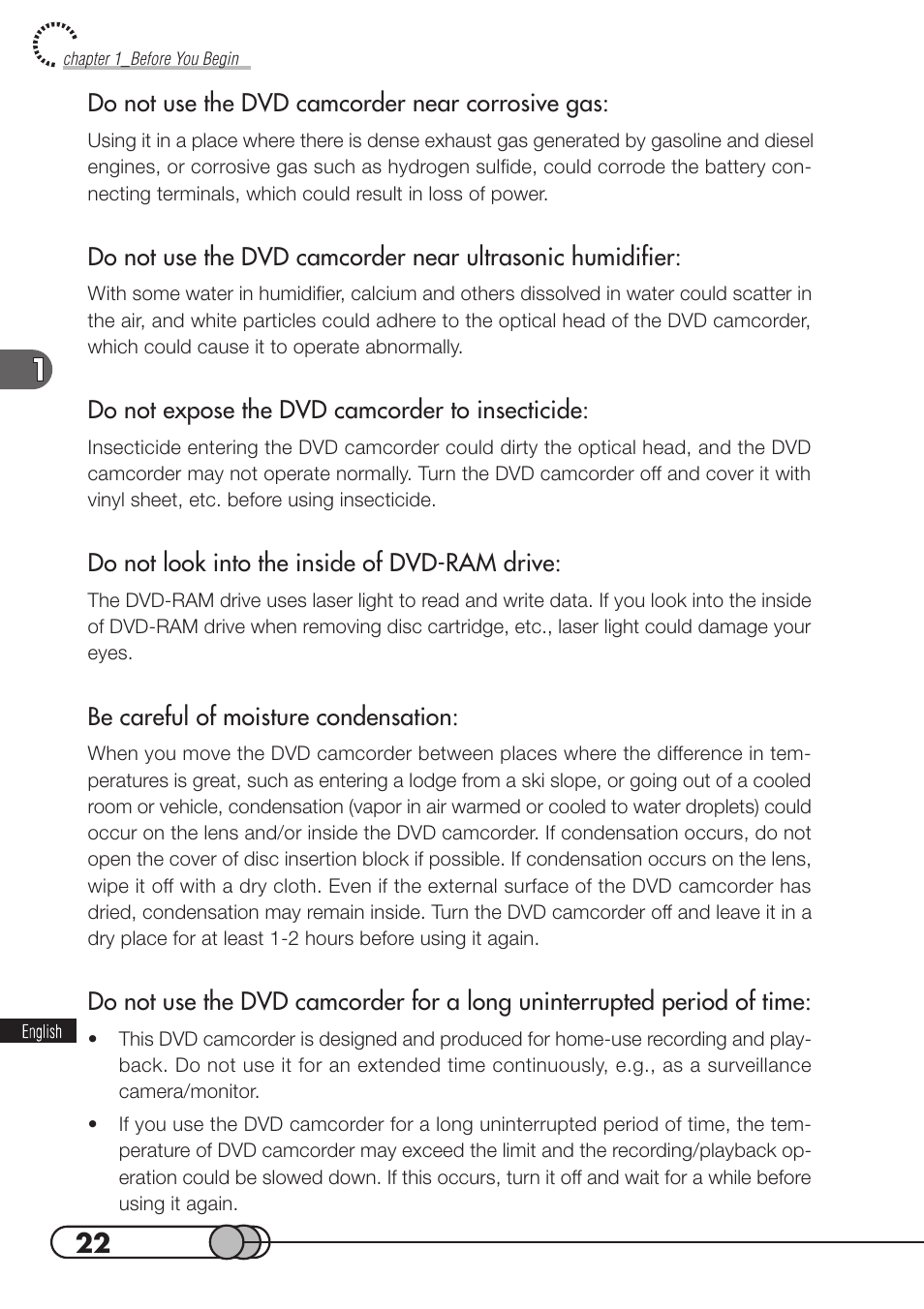 Hitachi DZMV100A User Manual | Page 22 / 170