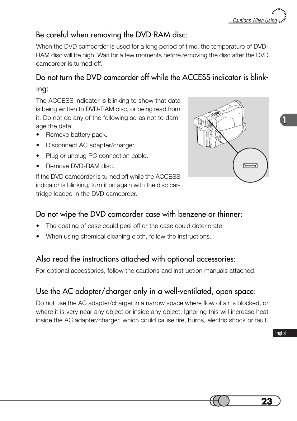 Hitachi DZMV100A User Manual | Page 23 / 170