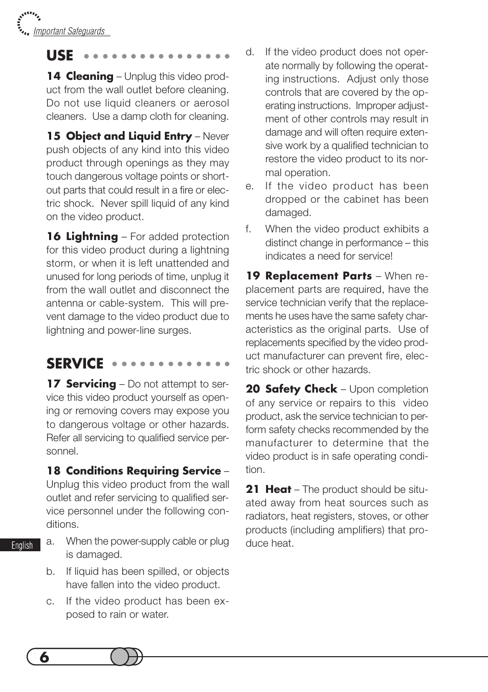 Service | Hitachi DZMV100A User Manual | Page 6 / 170