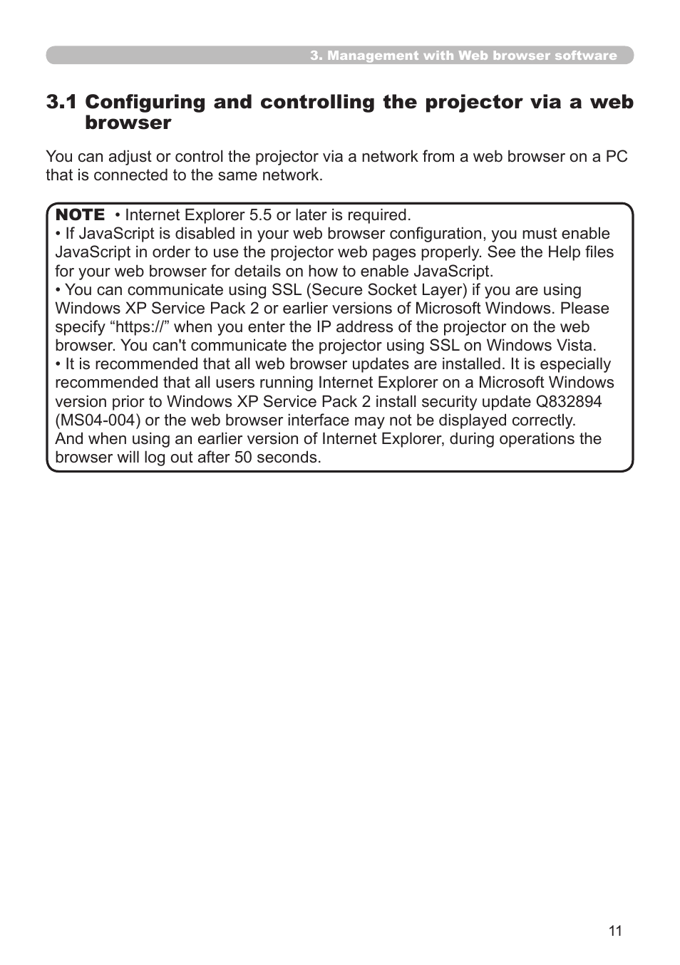 Hitachi CP-WX625 User Manual | Page 11 / 44