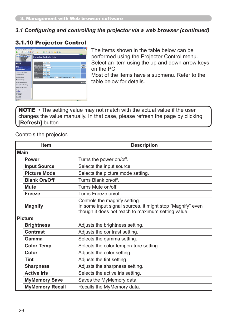 Hitachi CP-WX625 User Manual | Page 26 / 44